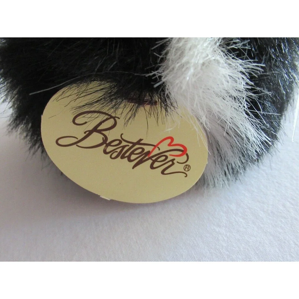 Bestever Hareballs Bunny Rabbit Black White Stuffed Plush Toy Babylaughter 6